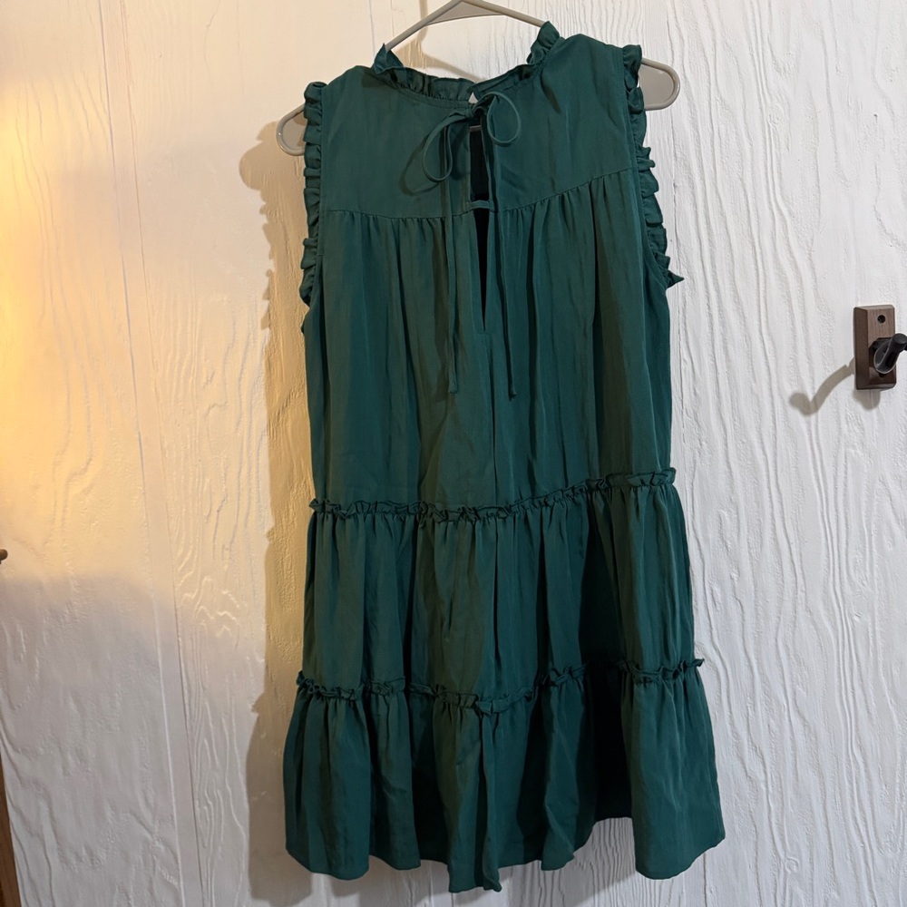 Pinch Green Ruffled Dress - Picture 2 of 2
